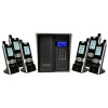 UltraCOM3 - Six Apartment Wireless Intercom - Battery or DC - Black Caller Station & Silver Hood