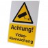 German A4 External CCTV Warning Sign