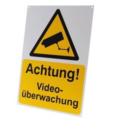 German A4 External CCTV Warning Sign
