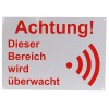 German A4 External Alarm Warning Sign