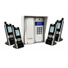 UltraCOM3 - Four Apartment Wireless Intercom - Battery or DC - Silver Caller Station & Silver Hood