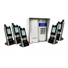 Wireless Long-Range Apartment Intercom 600m – UltraCOM3 Silver (with screen & keypad) + silver hood & 5 Handsets