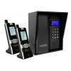 UltraCOM3 - Two Apartment Wireless Intercom - Battery or DC - Black Caller Station & Black Hood
