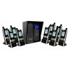 Wireless Long-Range Apartment Intercom 600m – UltraCOM3 Black (with screen & keypad) + black hood & 9 Handsets