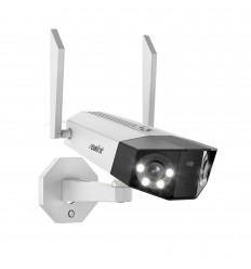 Dual Lens WiFi Reolink (Duo WiFi) CCTV Camera - Smart Person & Vehicle Detection, 2K 4MP, Colour Night Vision