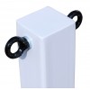 White 100P Removable Security Post & 2 x Chain Eyelets