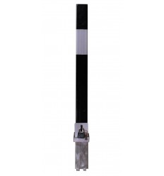 Black 100P Removable Security Post with Reflective Stickers.