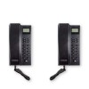 Wireless Multi Room intercom (300m) – 2 black Call Stations with digital screen (Powered and/or Standalone)