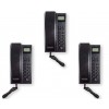 Three Room Black Indoor Wireless Room to Room Intercom with Digital Screen & Hands Free Option