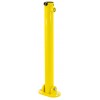 Yellow Fold Down Parking Post – Heavy Duty Security Bollard for Driveway & Car Park (610Y)