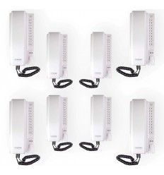 8 x Room White Indoor Wireless 1 - 99 Rooms Intercom