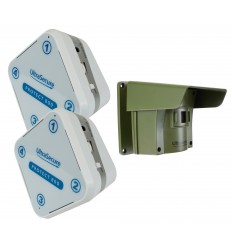 Protect 800 Driveway Alert System with 2 x Receivers & attachable Lens Caps