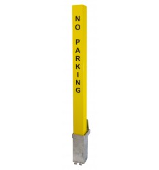 H/D Yellow 100P Removable Security Post & No Parking Logo (001-3852 K/D, 001-3842 K/A)