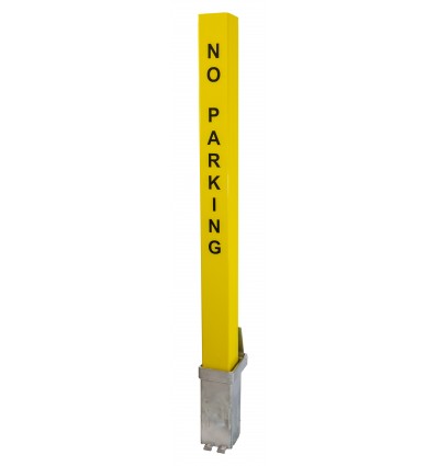 H/D Yellow 100P-K Removable Security Post & No Parking Logo (001-0282 K/D, 001-0272 K/A)