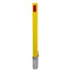 Heavy Duty Yellow Removable Parking & Security Post with Red Reflector – Lockable Bollard  (100P)