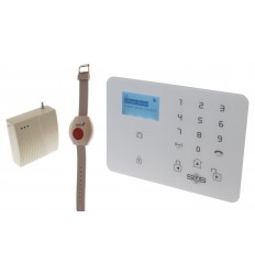 KP9 GSM Wireless Panic Alarm with Wristband Panic Button & Repeater