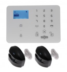 KP9 GSM Alarm with 2 x Outdoor Curtain PIR's