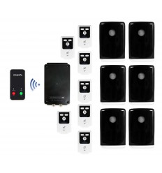 Battery 4G UltraDIAL Alarm with 6 x Outdoor BT PIR's