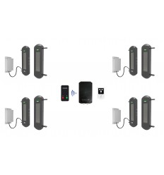 No Power 4G GSM Silent Perimeter Alarm Kit 4