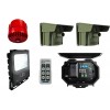 Security Floodlight & Adjustable Siren Long Range Driveway PIR Alarm with Outdoor Receiver