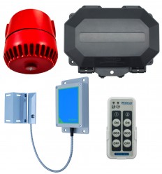 Long Range Wireless Gate Alarm with Outdoor Receiver & Adj Siren