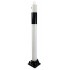 900-76 White & Black Fold Down Parking Post