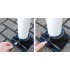 900-76 White & Black Fold Down Parking Post Chain Lock