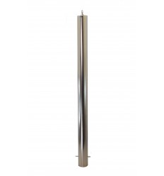 Stainless Steel 76 mm Diameter Fixed Cement In Bollard with Top Mounted Eyelet (001-2900)