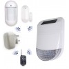 Wireless Home Alarm – External Siren with 1 PIR, 1 Door/Window Sensor, 1 Internal Siren & 1 Remote (HY)