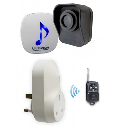 DA600+ Battery PIR & Wireless Receiver (Driveway Alarm) with remote control chime receiver