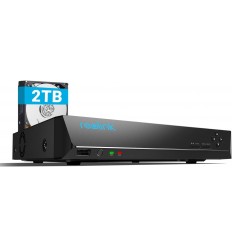 NVR Recorder 2TB / 8 channels / PoE / Up to 4K / Built-in hard drive (Reolink)