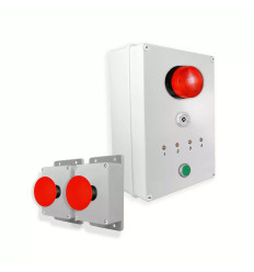 Wireless Alert System 300m - 2 Emergency Stop Buttons / Siren / Flash / LEDs / Stop Button (DA600+)