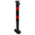 610 Black Fold Down Parking Post, Red Reflective Bands (001-** K/D, 001-** KA)