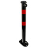 610 Black Fold Down Parking Post, Red Reflective Bands (001-** K/D, 001-** KA)