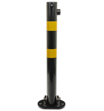 610 Black Fold Down Parking Post, Yellow Reflective Bands (001-** K/D, 001-** KA)