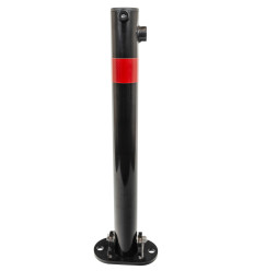 610 Black Fold Down Parking Post, Red Reflective Band (001-4776 K/D, 001-4766 KA)