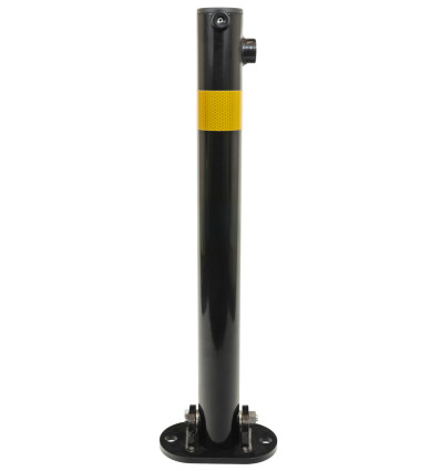 610 Black Fold Down Parking Post, Yellow Reflective Band (001-** K/D, 001-** KA)