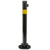 610 Black Fold Down Parking Post, Yellow Reflective Band (001-** K/D, 001-** KA)