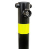 610 Black Fold Down Parking Post, HI-VIS Reflective Band (001-** K/D, 001-** KA)