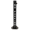 610 Black Fold Down Parking Post, No Parking (001-4920 K/D, 001-4910 KA)