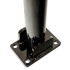 810 Black Fold Down Parking Post with 2 Reflective Red Bands (001-** K/D, 001-** K/A).