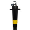 810 Black Fold Down Parking Post with 2 Reflective Yellow Bands (001-** K/D, 001-** K/A).