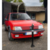 810 Black Fold Down Parking Post with  Reflective Silver Band (001-** K/D, 001-** K/A).