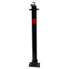 810 Black Fold Down Parking Post with  Reflective Red Band (001-** K/D, 001-** K/A).