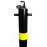 810 Black Fold Down Parking Post with Reflective HI-VIS Band (001-** K/D, 001-** K/A).