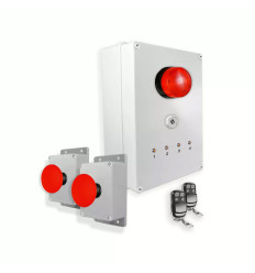 Wireless alert system 900m - 2 emergency buttons, siren, LED flash, stop remotes (DA600+)