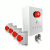Wireless Alert System 300m - 4 Emergency Stop Buttons, Siren, LED Flash, Stop Remotes (DA600+)