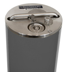 Grey RB-200B Retractable Telescopic Security Bollard (001-4960 K/D, 001-4950 K/A).