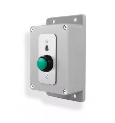 High-Resistance Wireless Button, 900m / GREY Enclosure, Universal "Bell" Symbol (DA600+ Range)