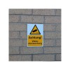 German A5 External CCTV Warning Sign